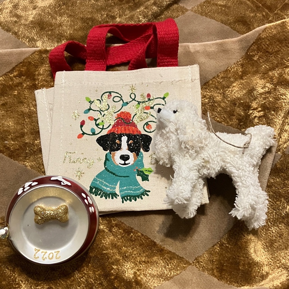 Festive Dog Holiday Ornament Set